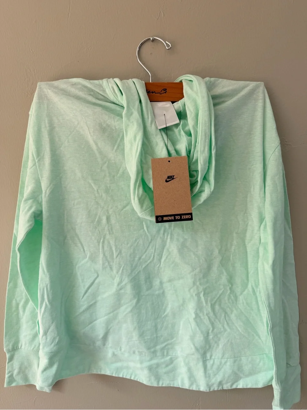 Nike Kids Light Mint Full-Zip Hoodie